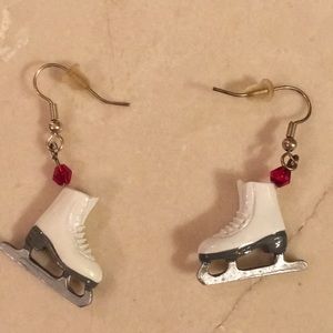 Ice skating earrings